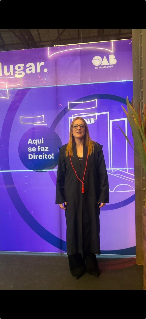 Dra. Katiuscia Machado em evento da OAB Rio Grande do Sul